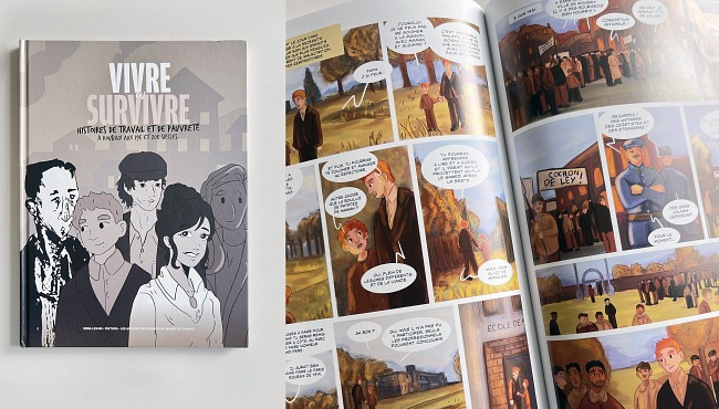 Presse : ''Des étudiants de Piktura, filière illustration, retracent le passé à travers une bande dessinée'', Actus Piktura